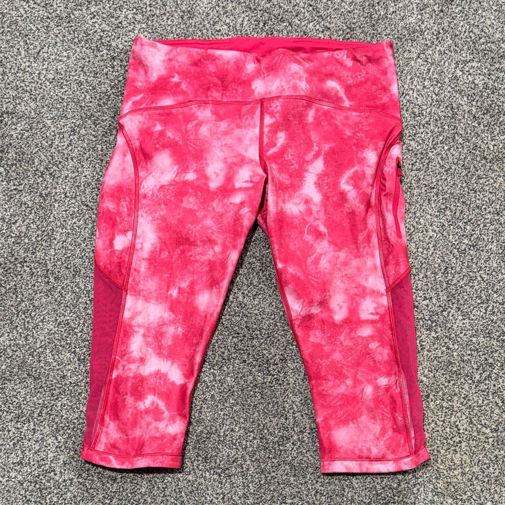 Pink Tie-Dye Leggings